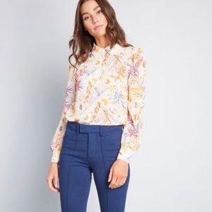 ModCloth Be Buzzworthy Button Down